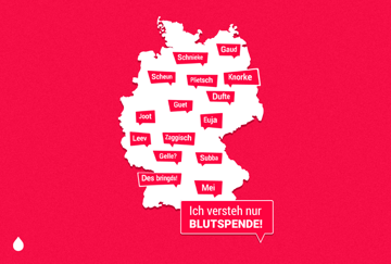 Dieses Bild zeigt ein Visual zur Kampagne IchVerstehNurBlutspende
