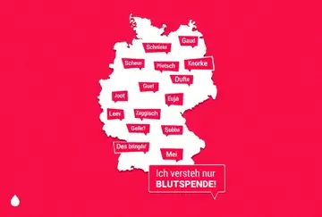 Dieses Bild zeigt ein Visual zur Kampagne IchVerstehNurBlutspende