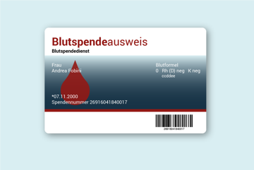 Grafik Blutspendeausweis