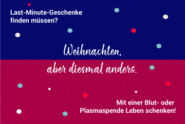 Dieses Bild zeigt ein Visual für die Kampagne SchenkeLeben