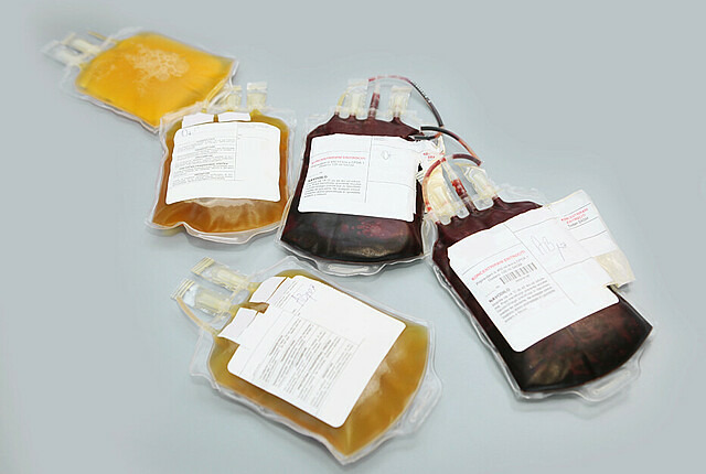 Fünf Blutreserven