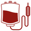 Icon rot Blutabnahme 